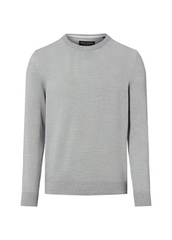 Marc O'Polo Męski sweter z dzianiny Mężczyźni Bawełna srebrny jednolity ze sklepu vangraaf w kategorii Swetry męskie - zdjęcie 189244253
