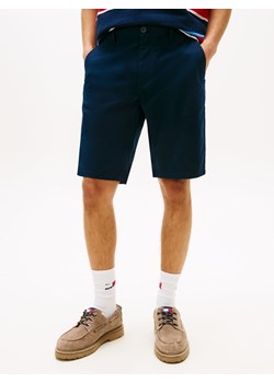 Tommy Jeans Bermudy - Scanton Mężczyźni Bawełna granatowy jednolity ze sklepu vangraaf w kategorii Spodenki męskie - zdjęcie 189244290