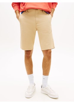 Tommy Jeans Bermudy - Scanton Mężczyźni Bawełna beżowy jednolity ze sklepu vangraaf w kategorii Spodenki męskie - zdjęcie 189244292