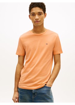 Tommy Jeans Koszulka męska Mężczyźni Bawełna morelowy jednolity ze sklepu vangraaf w kategorii T-shirty męskie - zdjęcie 189244293