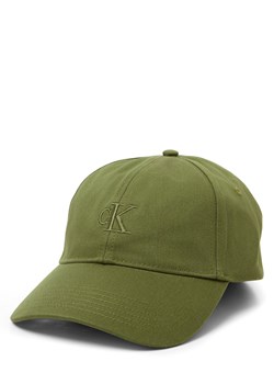 Calvin Klein Czapka damska Kobiety Bawełna (100%) oliwkowy jednolity ze sklepu vangraaf w kategorii Czapki z daszkiem damskie - zdjęcie 189244311