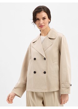 Marc O'Polo Damska kurtka kabanosowa Kobiety Bawełna beżowy jednolity ze sklepu vangraaf w kategorii Kurtki damskie - zdjęcie 189244321