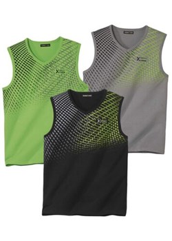 Zestaw 3 sportowych koszulek bez rękawów ze sklepu Atlas For Men w kategorii T-shirty męskie - zdjęcie 189244430