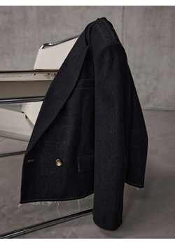 Mohito - Krótka marynarka oversize - granatowy ze sklepu Mohito w kategorii Marynarki damskie - zdjęcie 189244603