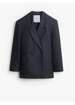 Mohito - Marynarka oversize z dodatkiem wełny - szary ze sklepu Mohito w kategorii Marynarki damskie - zdjęcie 189244721