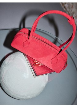 Mohito - Zamszowa torebka - czerwony ze sklepu Mohito w kategorii Torebki bagietki - zdjęcie 189244832