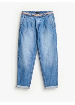 Mohito - Jeansy chino slim z paskiem - niebieski ze sklepu Mohito w kategorii Jeansy damskie - zdjęcie 189244934