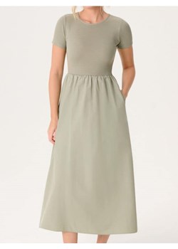 Sinsay - Sukienka midi z krótkim rękawem - zielony ze sklepu Sinsay w kategorii Sukienki - zdjęcie 189247312