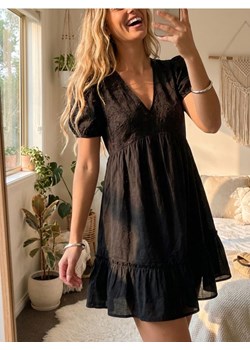 Sinsay - Sukienka z krótkim rękawem - czarny ze sklepu Sinsay w kategorii Sukienki - zdjęcie 189247351