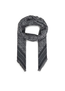 Chusta Calvin Klein Emblem Aop Jacquard Square Scarf LV04F8080G Czarny ze sklepu eobuwie.pl w kategorii Szaliki i chusty damskie - zdjęcie 189247492