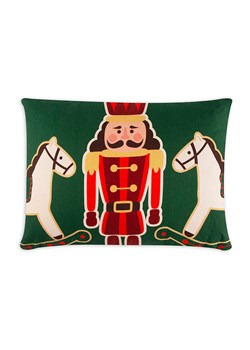 Trendy Kitchen by EXCÉLSA Poduszka "Vintage Christmas" w kolorze zielono-czerwonym - 40 x 50 cm ze sklepu Limango Polska w kategorii Poduszki dekoracyjne - zdjęcie 189247710