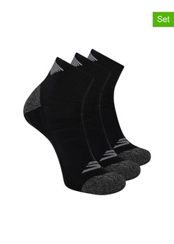 Skechers Skarpety (3 pary) w kolorze czarnym ze sklepu Limango Polska w kategorii Skarpetki męskie - zdjęcie 189247900