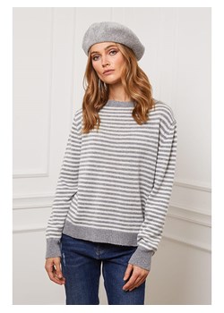 So Cachemire Sweter "Astrobal" w kolorze szaro-białym ze sklepu Limango Polska w kategorii Swetry damskie - zdjęcie 189248030