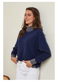 So Cachemire Sweter "Csepreg" w kolorze granatowym ze sklepu Limango Polska w kategorii Swetry damskie - zdjęcie 189248141