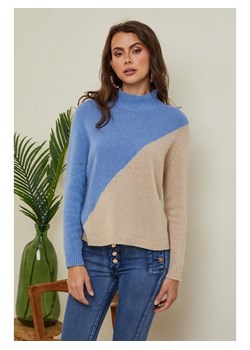 Joséfine Sweter w kolorze błękitno-beżowym ze sklepu Limango Polska w kategorii Swetry damskie - zdjęcie 189248150