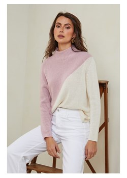 Joséfine Sweter "Csorna" w kolorze jasnoróżowo-kremowym ze sklepu Limango Polska w kategorii Swetry damskie - zdjęcie 189248160