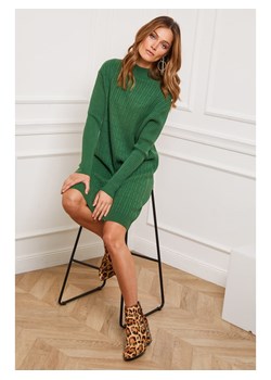 So Cachemire Sukienka dzianinowa "Doumbia" w kolorze zielonym ze sklepu Limango Polska w kategorii Sukienki - zdjęcie 189248190
