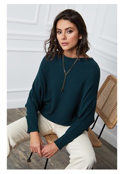 Joséfine Sweter "Dragor" w kolorze ciemnozielonym ze sklepu Limango Polska w kategorii Swetry damskie - zdjęcie 189248234