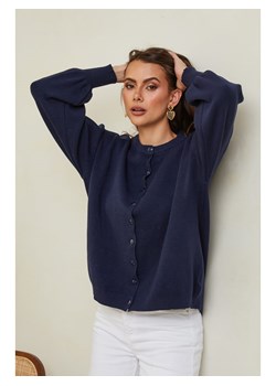 So Cachemire Kardigan "Hatvan" w kolorze granatowym ze sklepu Limango Polska w kategorii Swetry damskie - zdjęcie 189248332