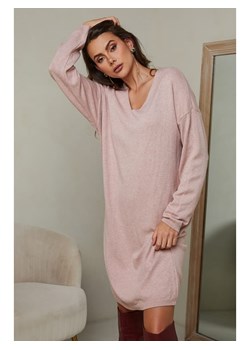 Joséfine Sukienka dzianinowa "Ibrany" w kolorze jasnoróżowym ze sklepu Limango Polska w kategorii Sukienki - zdjęcie 189248392