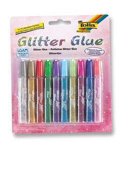 folia PAPER Kleje brokatowe w różnych kolorach w sztyfcie - 10 x 9,5 ml ze sklepu Limango Polska w kategorii Zabawki - zdjęcie 189248754