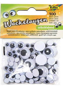 folia PAPER Ruchome oczka (100 szt.) w kolorze biało-czarnym ze sklepu Limango Polska w kategorii Zabawki - zdjęcie 189248890