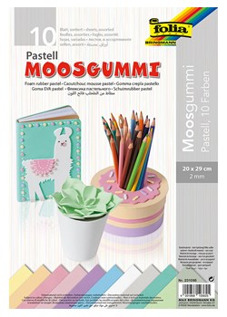 folia PAPER Pianka gumowa (10 szt.) "Pastels" - 29 x 20 cm ze sklepu Limango Polska w kategorii Zabawki - zdjęcie 189249544