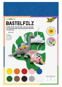 folia PAPER Filc (10 szt.) "Basic" w różnych kolorach do rękodzieła - 30 x 20 cm ze sklepu Limango Polska w kategorii Zabawki - zdjęcie 189249573
