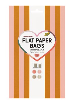 folia PAPER Torebki papierowe (8 szt.) "Stripes Amore" - 6+ ze sklepu Limango Polska w kategorii Akcesoria biurowe - zdjęcie 189249754