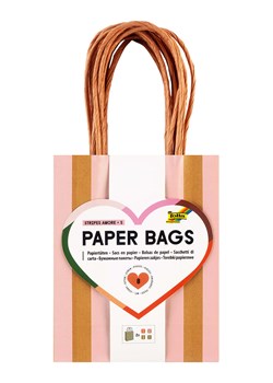 folia PAPER Torebki papierowe (8 szt.) "S Stripes Amore" - 6+ ze sklepu Limango Polska w kategorii Akcesoria biurowe - zdjęcie 189249760