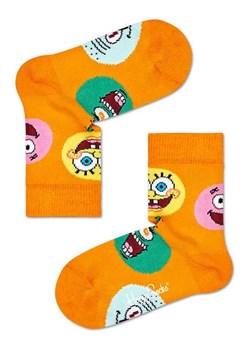 Happy Socks Skarpety "Sponge Bob Circle Of Friends" w kolorze pomarańczowym ze sklepu Limango Polska w kategorii Skarpetki dziecięce - zdjęcie 189249932
