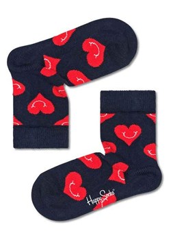 Happy Socks Skarpety "Smiling heart" w kolorze czarno-czerwonym ze sklepu Limango Polska w kategorii Skarpetki dziecięce - zdjęcie 189249962