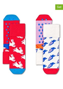 Happy Socks Skarpety (2 pary) ze wzorem ze sklepu Limango Polska w kategorii Skarpetki dziecięce - zdjęcie 189249974