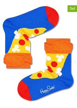 Happy Socks Skarpety (2 pary) w kolorze niebiesko-żółtym ze sklepu Limango Polska w kategorii Skarpetki dziecięce - zdjęcie 189250004