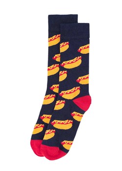Happy Socks Skarpety "Hot Dog" w kolorze granatowo-żółtym ze sklepu Limango Polska w kategorii Skarpetki męskie - zdjęcie 189250044