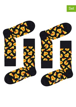Happy Socks Skarpety (2 pary) w kolorze czarnym ze sklepu Limango Polska w kategorii Skarpetki męskie - zdjęcie 189250283