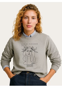 WOOOP Bluza "Picasso War &amp; Peace" w kolorze szarym ze sklepu Limango Polska w kategorii Bluzy damskie - zdjęcie 189250874