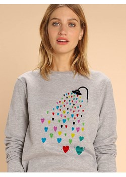 WOOOP Bluza "Love Shower" w kolorze szarym ze sklepu Limango Polska w kategorii Bluzy damskie - zdjęcie 189250963