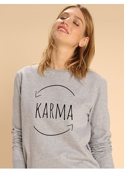 WOOOP Bluza "Karma" w kolorze szarym ze sklepu Limango Polska w kategorii Bluzy damskie - zdjęcie 189250964
