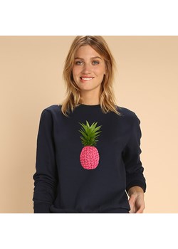WOOOP Bluza "Floral pineapple" w kolorze granatowym ze sklepu Limango Polska w kategorii Bluzy damskie - zdjęcie 189251003