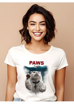 WOOOP Koszulka "Paws" w kolorze białym ze sklepu Limango Polska w kategorii Bluzki damskie - zdjęcie 189251011