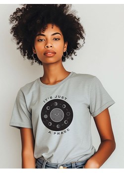 WOOOP Koszulka "It´s Just a Phase" w kolorze szarym ze sklepu Limango Polska w kategorii Bluzki damskie - zdjęcie 189251012