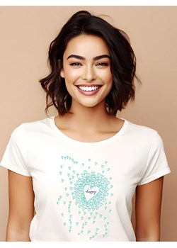 WOOOP Koszulka "Happy Hearts" w kolorze białym ze sklepu Limango Polska w kategorii Bluzki damskie - zdjęcie 189251064