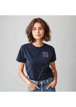 WOOOP Koszulka "Hakuna matata" w kolorze granatowym ze sklepu Limango Polska w kategorii Bluzki damskie - zdjęcie 189251104