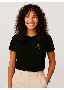 WOOOP Koszulka "K Love Cur" w kolorze czarnym ze sklepu Limango Polska w kategorii Bluzki damskie - zdjęcie 189251111