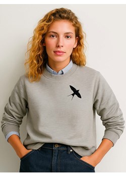 WOOOP Bluza "Night Swallow" w kolorze szarym ze sklepu Limango Polska w kategorii Bluzy damskie - zdjęcie 189251121