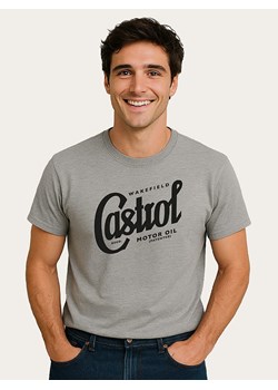 WOOOP Koszulka "Castrol" w kolorze szarym ze sklepu Limango Polska w kategorii T-shirty męskie - zdjęcie 189251144