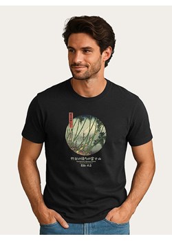 WOOOP Koszulka "Hokusai Fuji Bamboo" w kolorze czarnym ze sklepu Limango Polska w kategorii T-shirty męskie - zdjęcie 189251193
