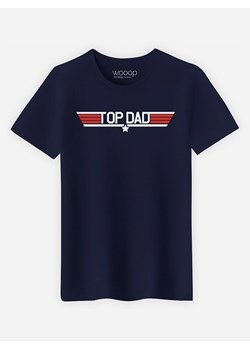 WOOOP Koszulka "Top Dad" w kolorze granatowym ze sklepu Limango Polska w kategorii T-shirty męskie - zdjęcie 189251211