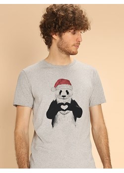 WOOOP Koszulka "Santa Panda" w kolorze szarym ze sklepu Limango Polska w kategorii T-shirty męskie - zdjęcie 189251230